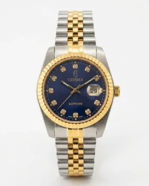 Crysma Blue Dial Wrist Watch