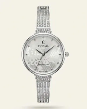 All Silver Crysma Ladies Watch