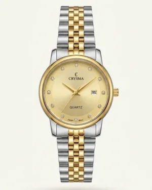 Crysma Two Tone Ladies Watch